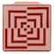 Jonathan Adler x Michaels 9.25" Pink & Red Geometric Illusion Square Tabletop Vase